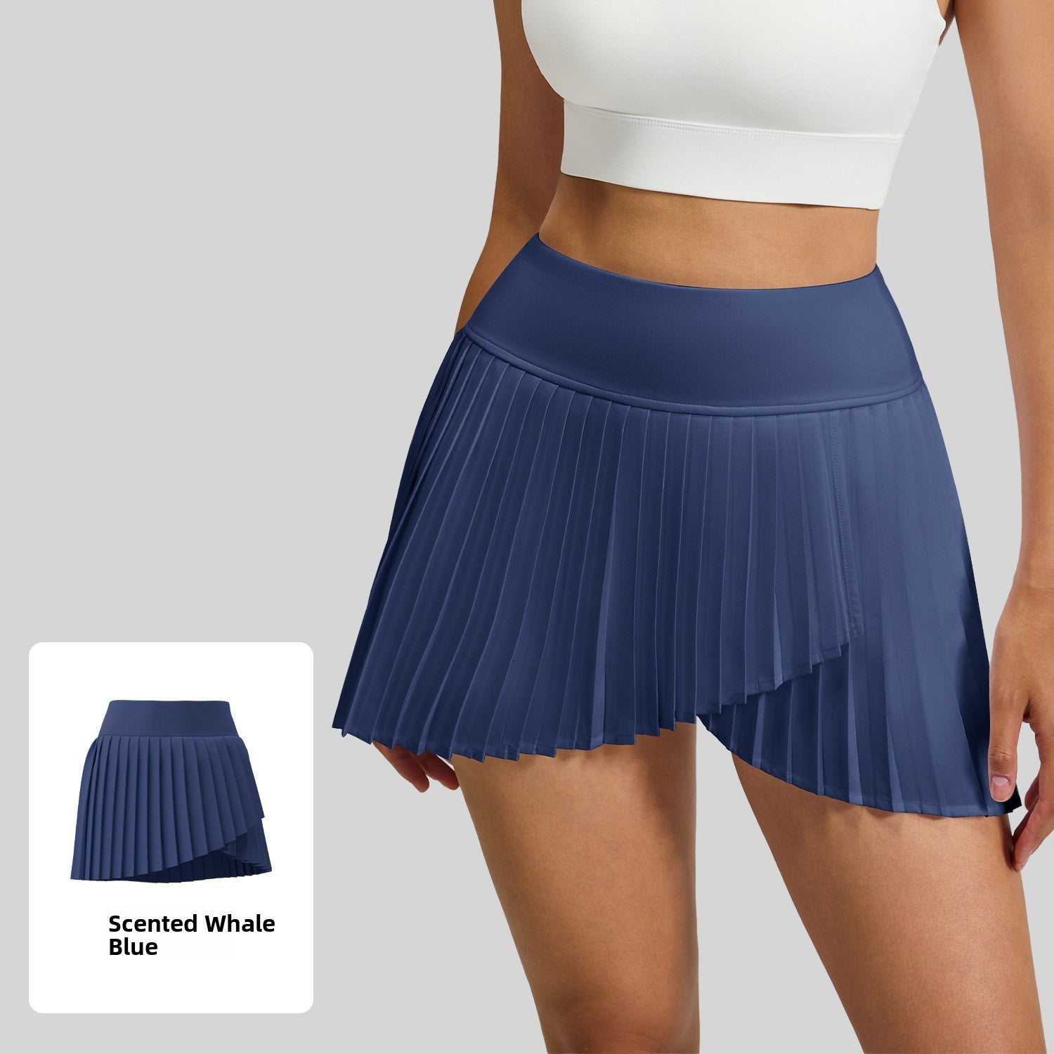 Sports Skirt Summer Fake Two-Piece Split Pleated Skirt