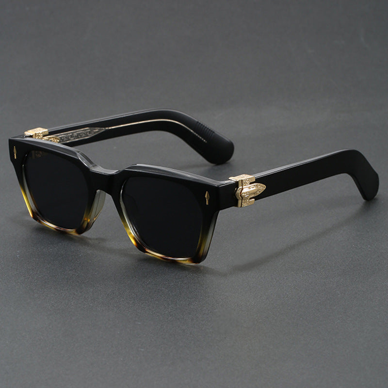 Wide-Leg Arrow-Decorated Sunglasses for Men and Women