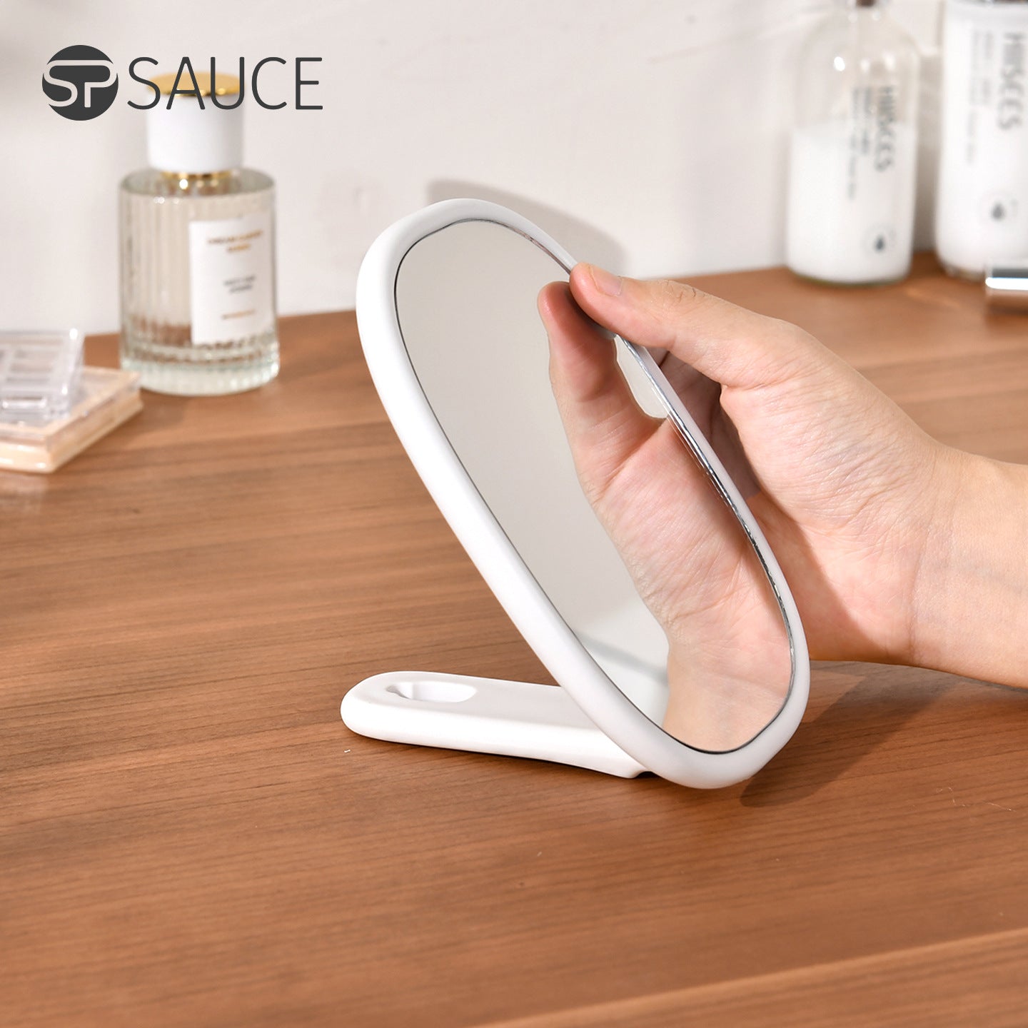 Foldable Desktop Makeup Mirror
