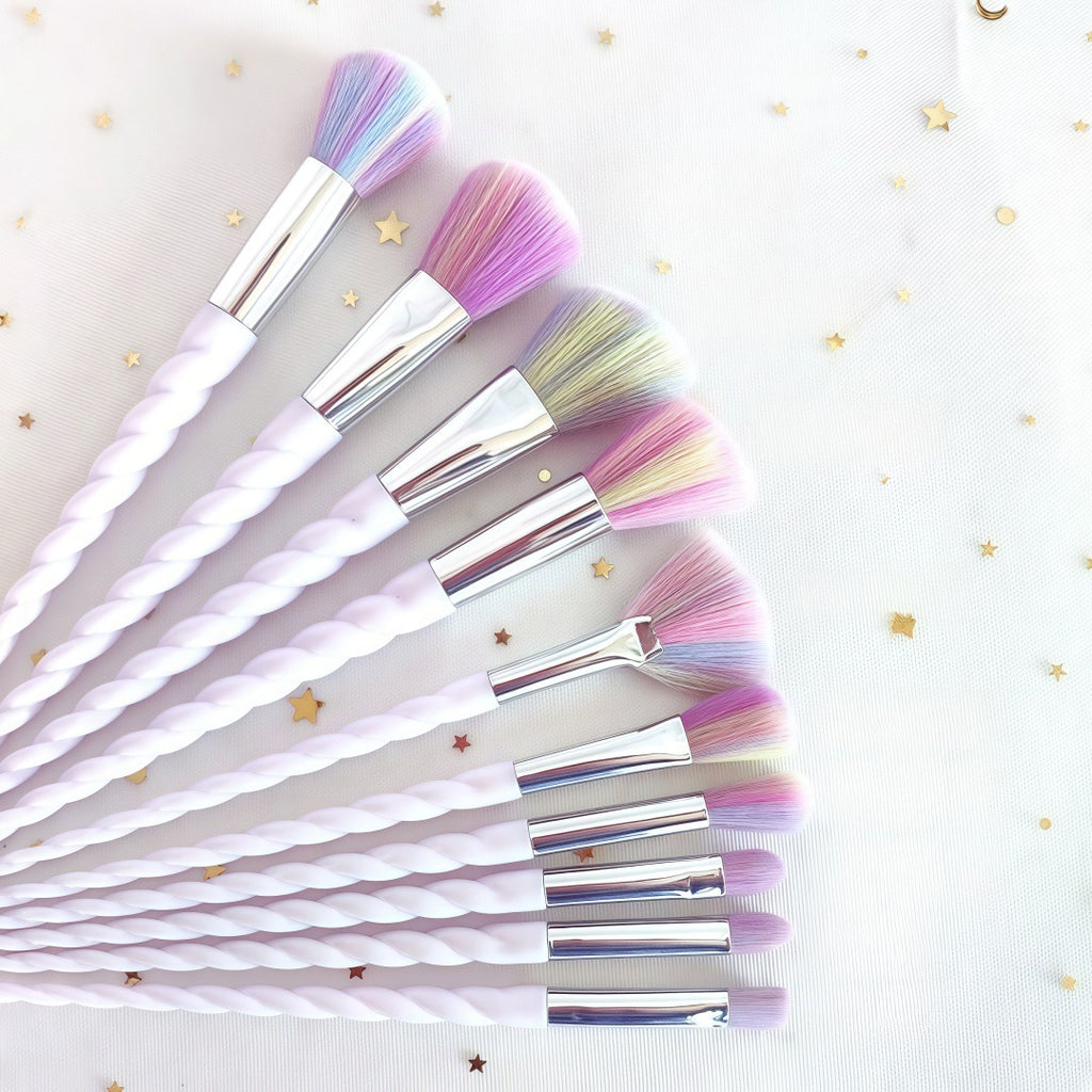 Colorful Unicorn Makeup Brush Set