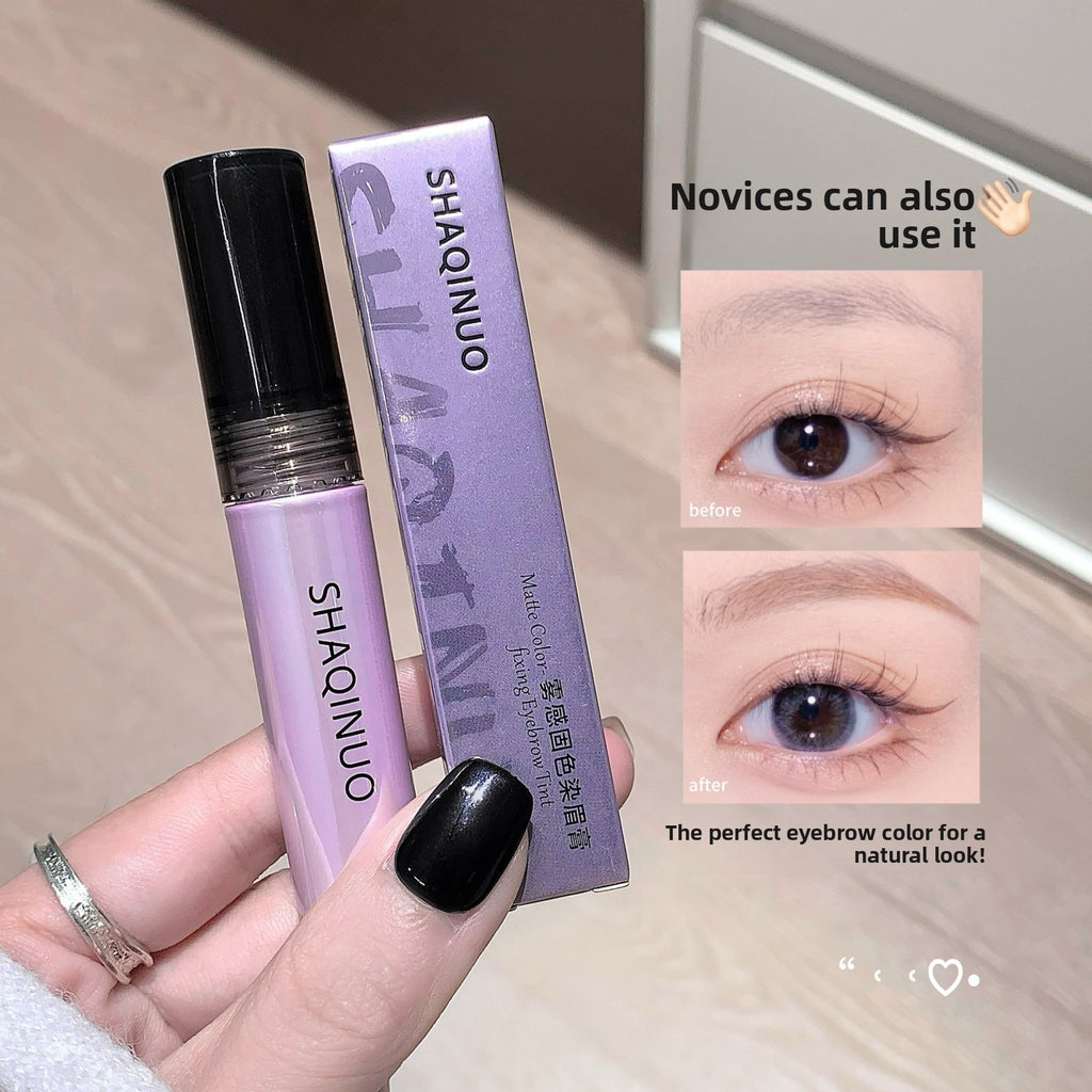 Shaqinuo Misty Finish Eyebrow Gel Korean Style Light Eyebrow Wild Eyebrow Waterproof Korean Makeup Cross-Border Beauty Light Brown Eyebrow Gel