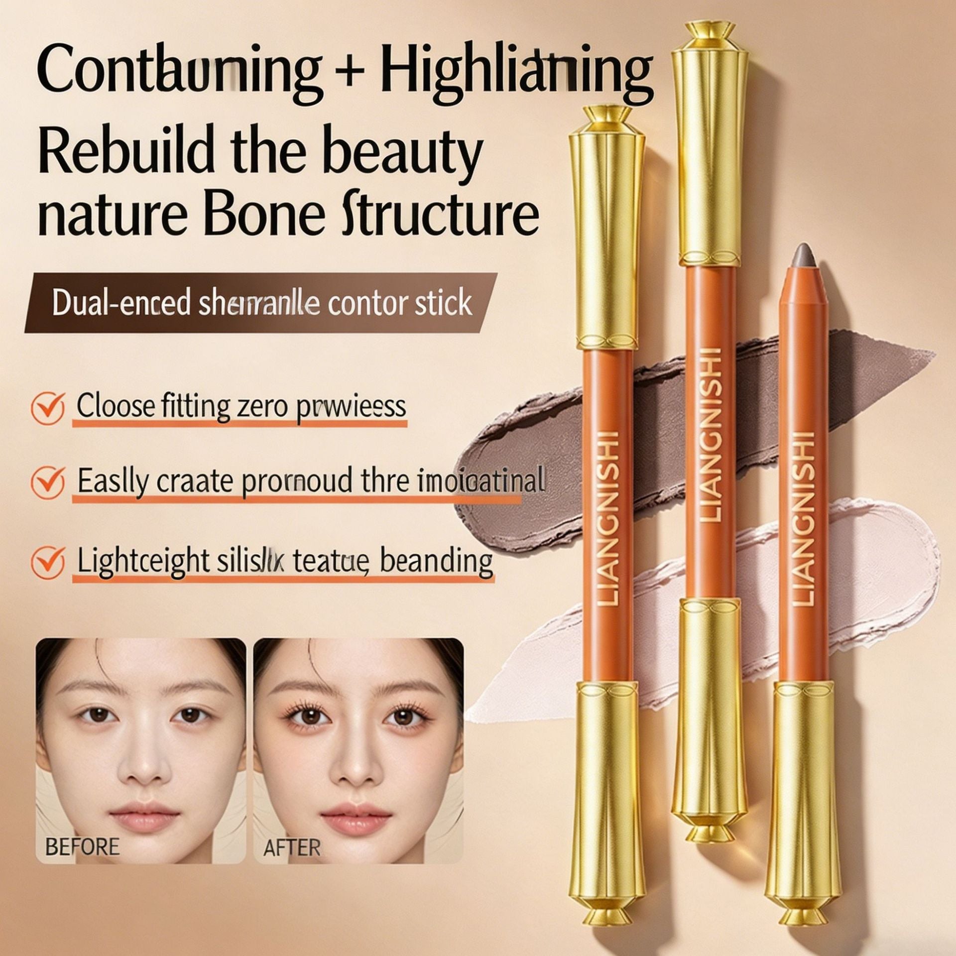 Double Ended Contour Highlight Makeup Pen