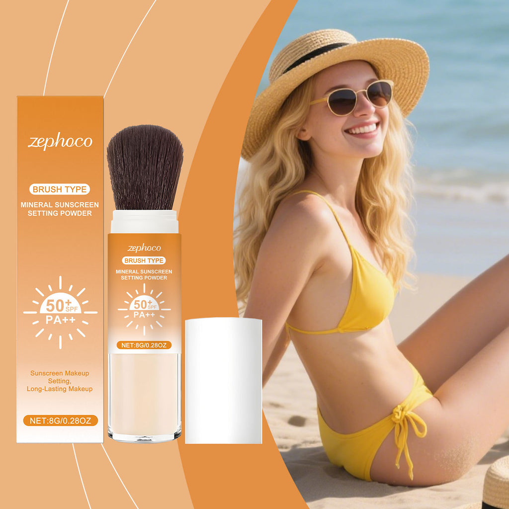 Natural Long-Lasting Oil Control Makeup Powder Daily Portable Care