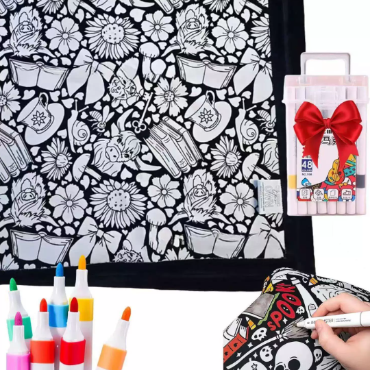 DIY Washable Kids Coloring Blanket