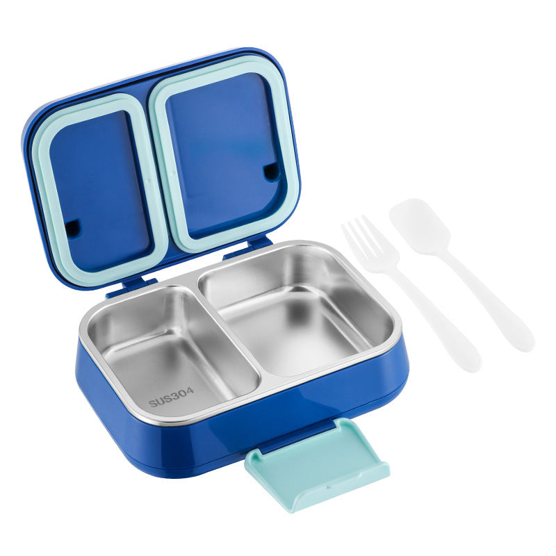304 Stainless Steel Insulated Lunch Box 3 Compartment Sealed Bento Box for Adults and Kids