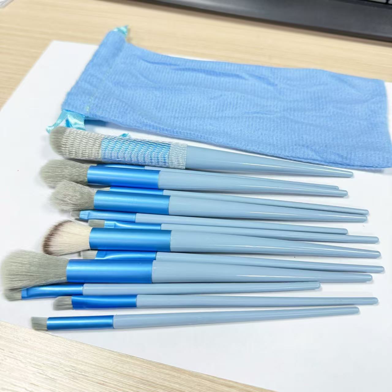 13- Brush Set: Eyeshadow Brushes and Blush BrushesPiece Makeup