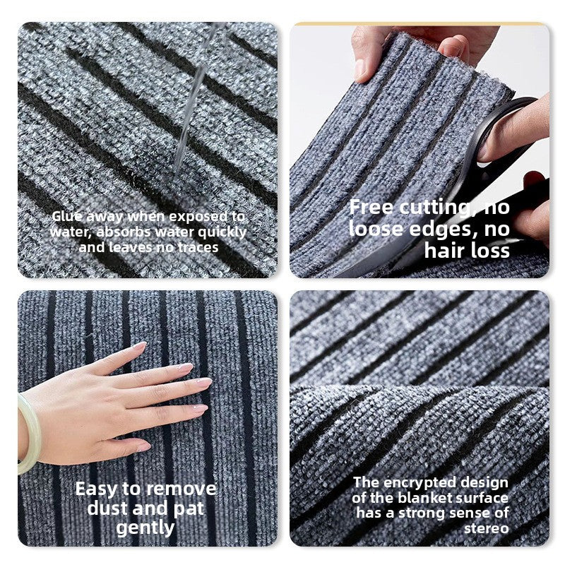 Entrance Door Mat Non-Slip Water Absorbent Durable Striped
