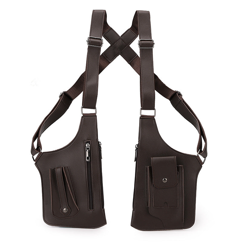 Functional Shoulder Bag for Men, Outdoor Vest Bag for Women