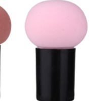 Mushroom Head Makeup Sponge Puff with Handle
