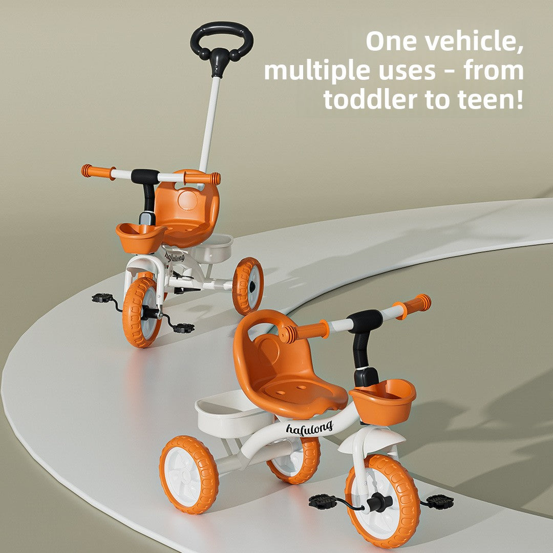 Adjustable Kids Tricycle with Push Handle