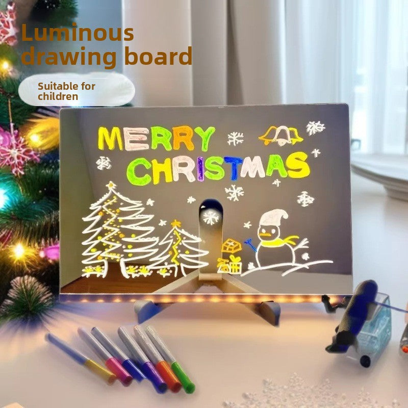 Glowing Erasable Drawing Board for Kids