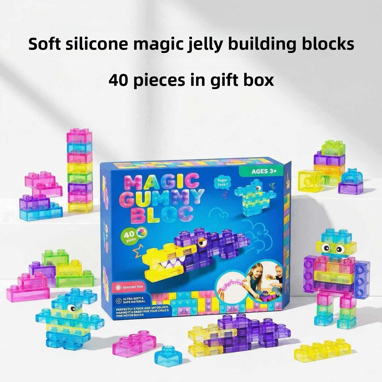 Squishy Jelly Building Blocks for Kids