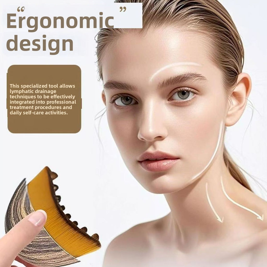 Lymphatic Contour Facial Massage Makeup Brush