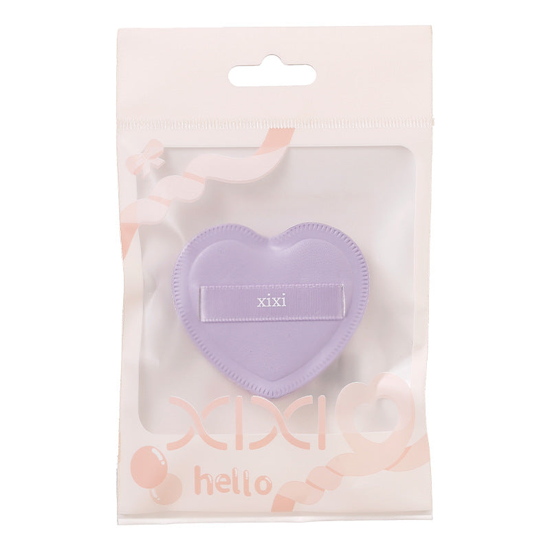 Heart-Shaped Dual-Use Makeup Sponge Puff