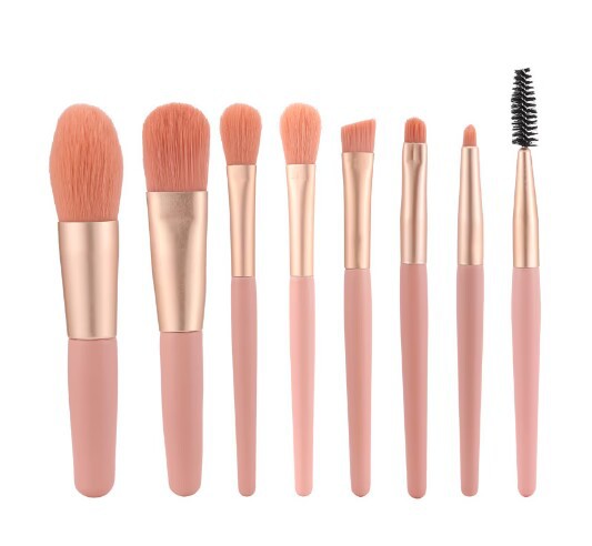 8-Piece Portable Makeup Brush Set