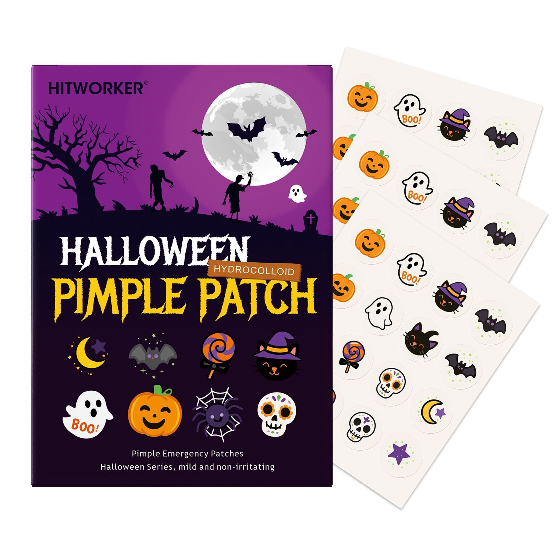 Halloween Pimple Stickers for Makeup Decoration
