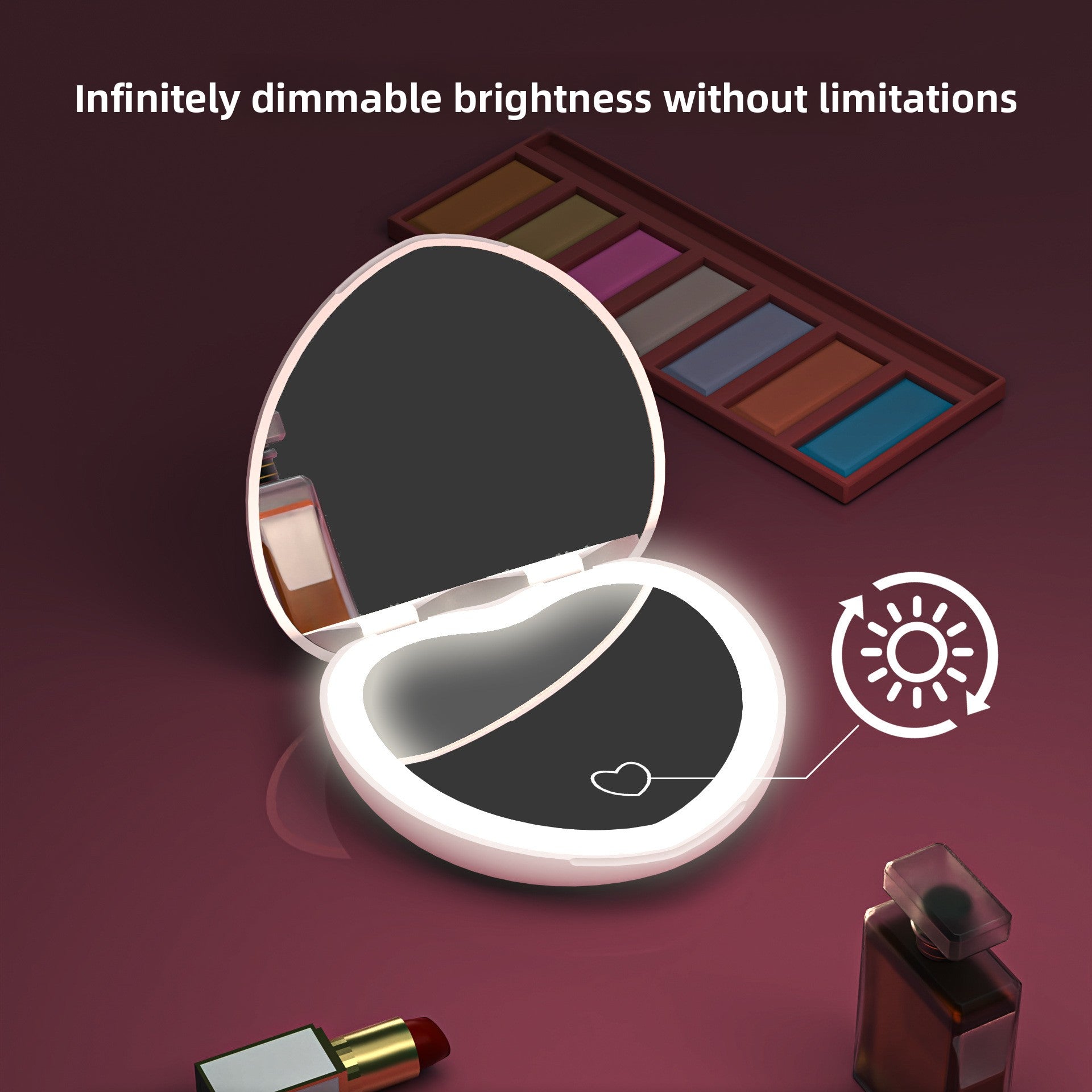 Rechargeable LED Makeup Mirror