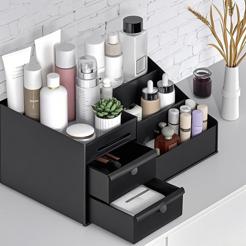 Drawer-Type Makeup Box, Dressing Table, Desktop Cosmetics Storage Box,