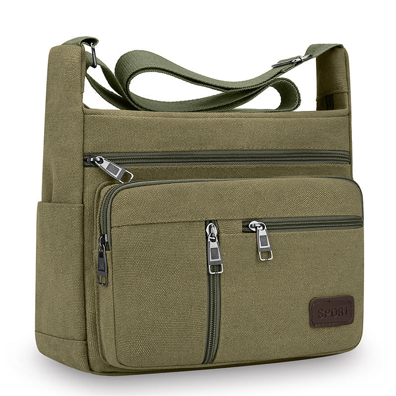 Canvas Crossbody Messenger Bag for Men