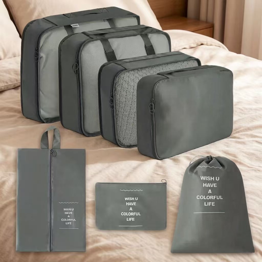 Seven-Piece Storage Bag Set, Portable Storage Makeup Bag, Travel Storage