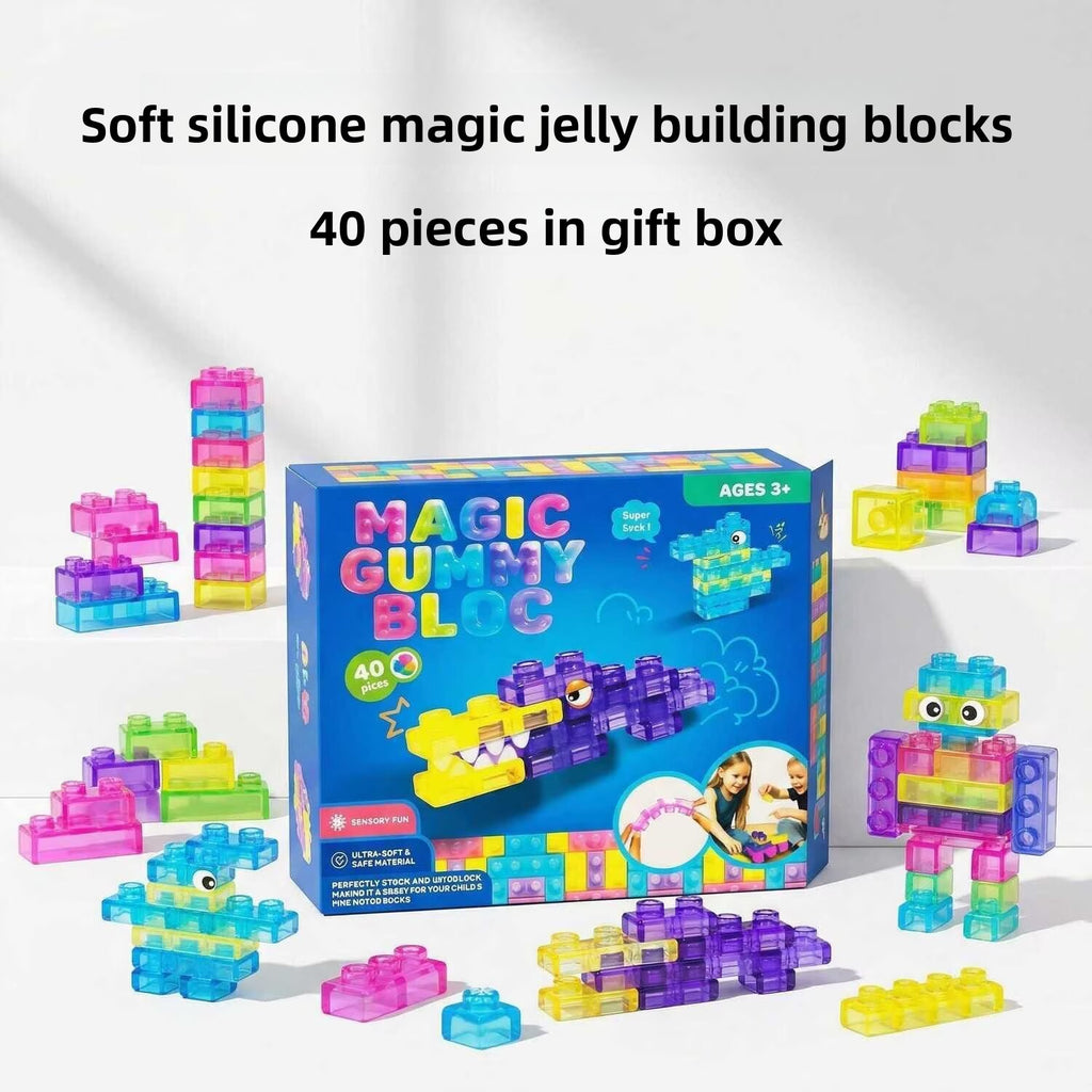 Squishy Jelly Building Blocks for Kids