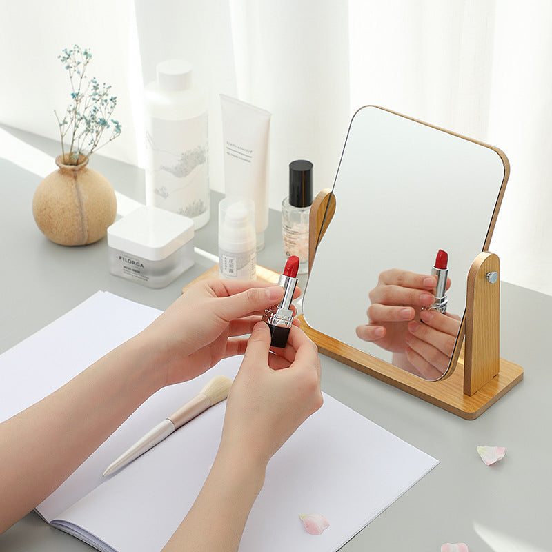 Wooden Makeup Mirror