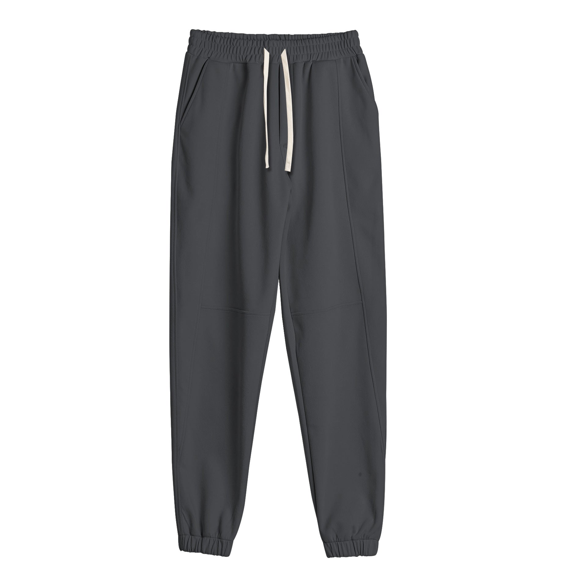 Men Solid Color Loose Fit Drawstring Sweatpants for Sports and Casual
