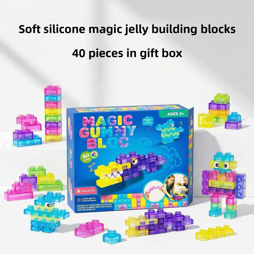 Squishy Jelly Building Blocks for Kids