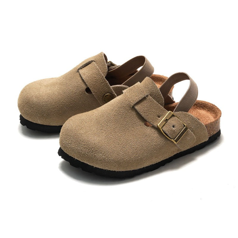 Kids Genuine Leather Closed-Toe Sandals