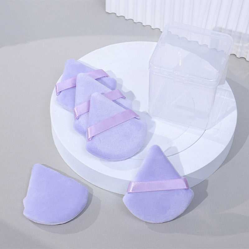 Triangle Powder Puff Powder Puff Fan-shaped Dry and Wet Dual-use Makeup Powder Puff