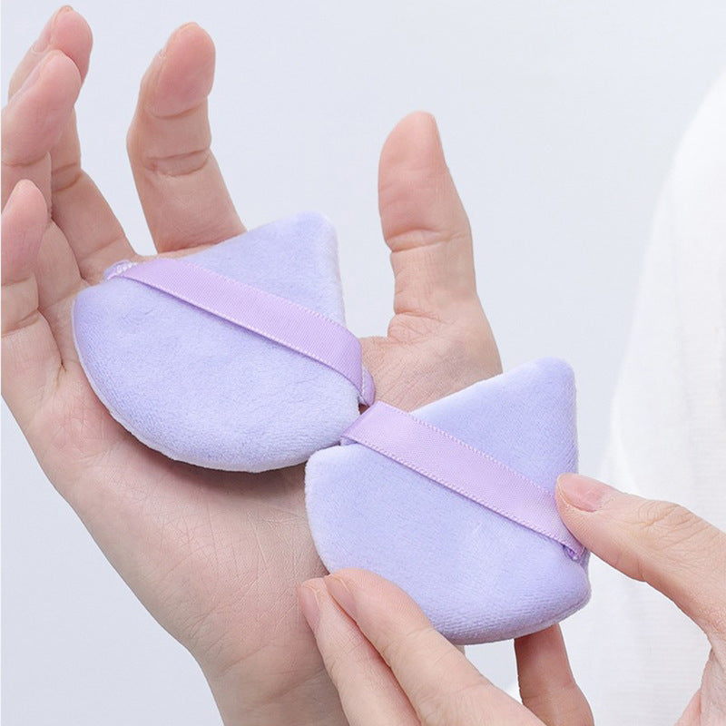 Triangle Powder Puff Powder Puff Fan-shaped Dry and Wet Dual-use Makeup Powder Puff