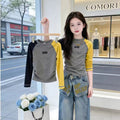 Girls Long Sleeve T-Shirt and Jeans Set