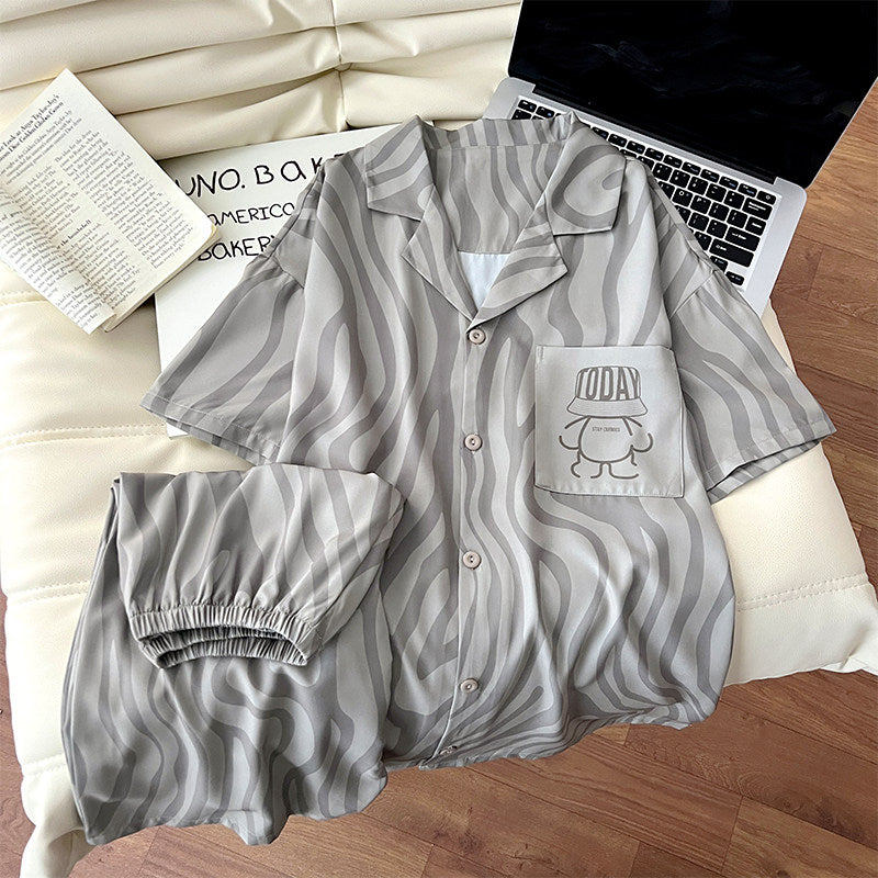 Ice Silk Pajamas for Men
