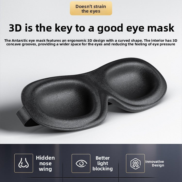3D Contoured Sleep Mask for Men Women Light Blocking Soft Viscose Fiber Eye Mask with Cute Patterns