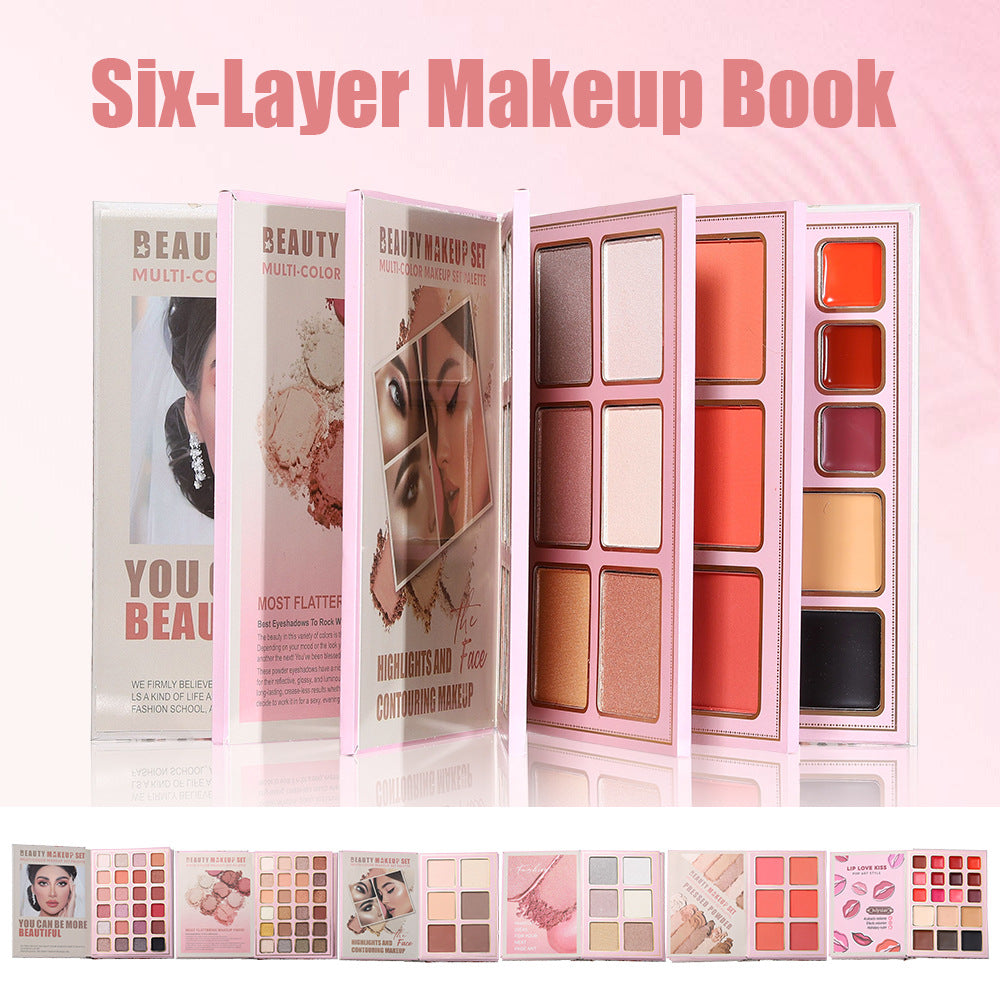 Book Style Multi Color Makeup Palette