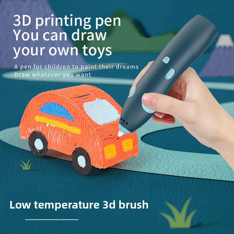 Wireless Low Temperature 3D Printing Pen for Kids