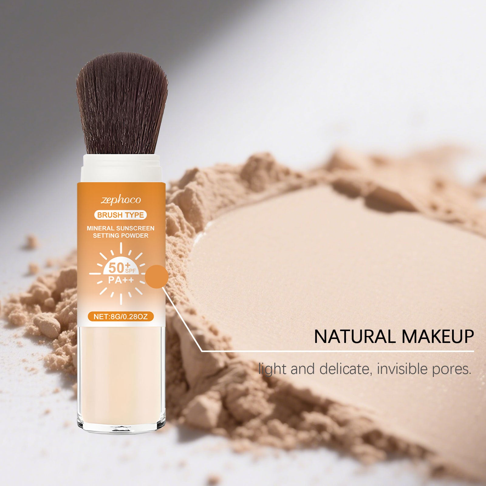 Natural Long-Lasting Oil Control Makeup Powder Daily Portable Care