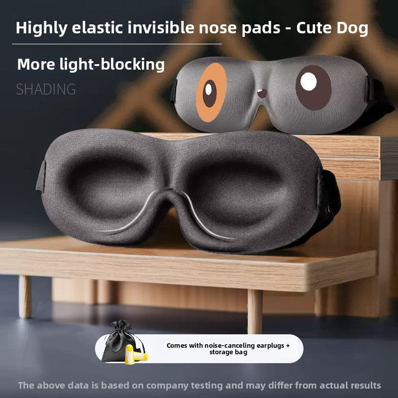 3D Contoured Sleep Mask for Men Women Light Blocking Soft Viscose Fiber Eye Mask with Cute Patterns