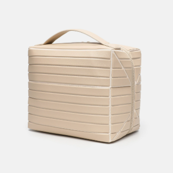 Geometric Stripe Makeup Bag Waterproof Toiletry Organizer