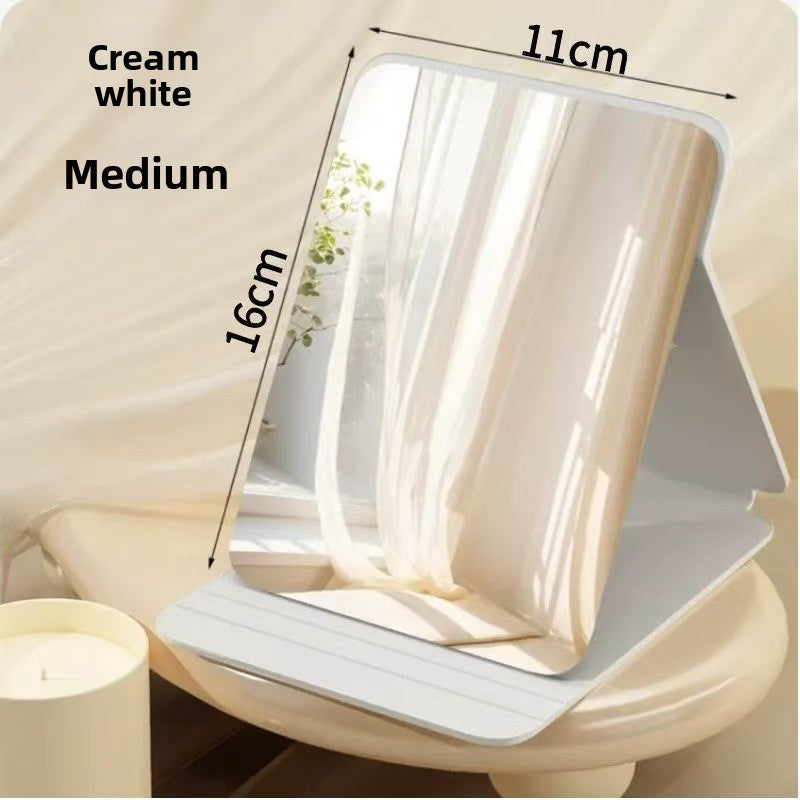 Folding LED Makeup Mirror with Adjustable Light