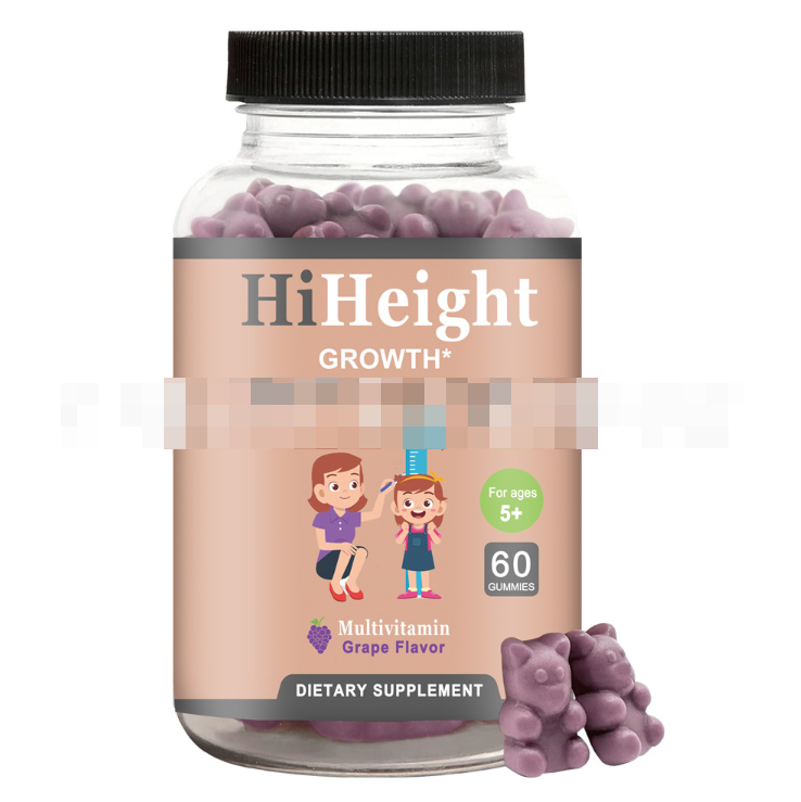 Hi Height Growth Multivitamin Gummies Grape Flavor for Kids