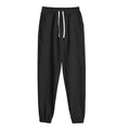 Men Solid Color Loose Fit Drawstring Sweatpants for Sports and Casual