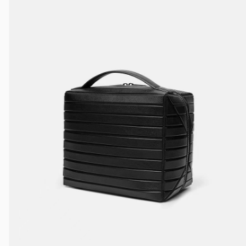 Geometric Stripe Makeup Bag Waterproof Toiletry Organizer