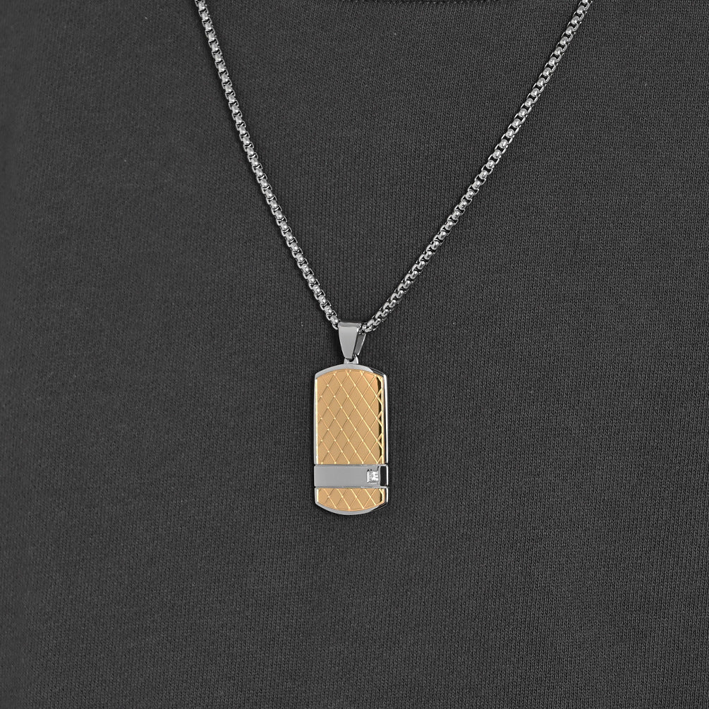 Curved Surface Necklace for Men