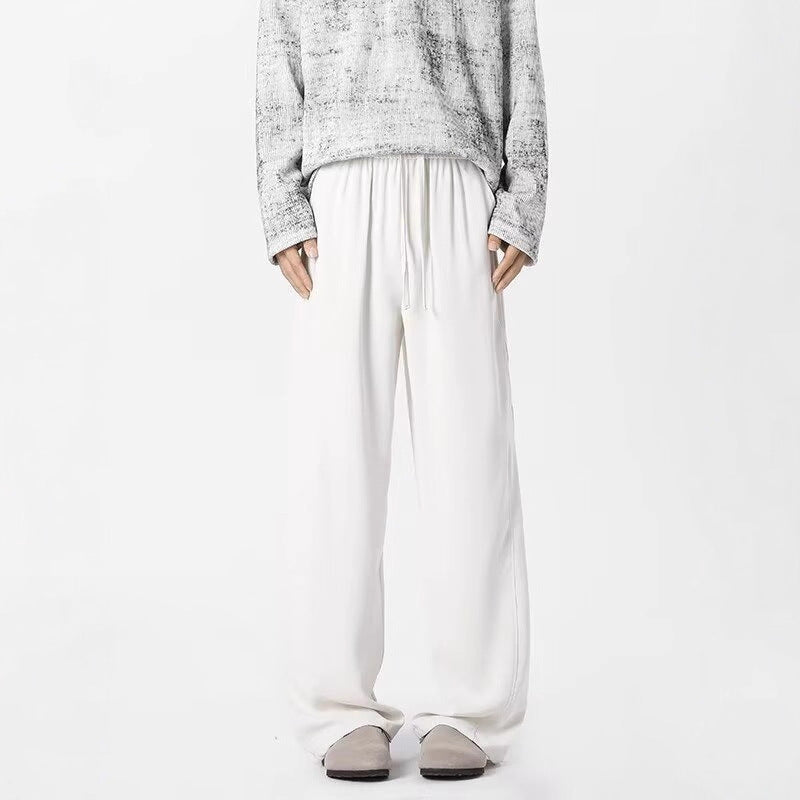 Retro Wide-Leg Sweatpants for Men