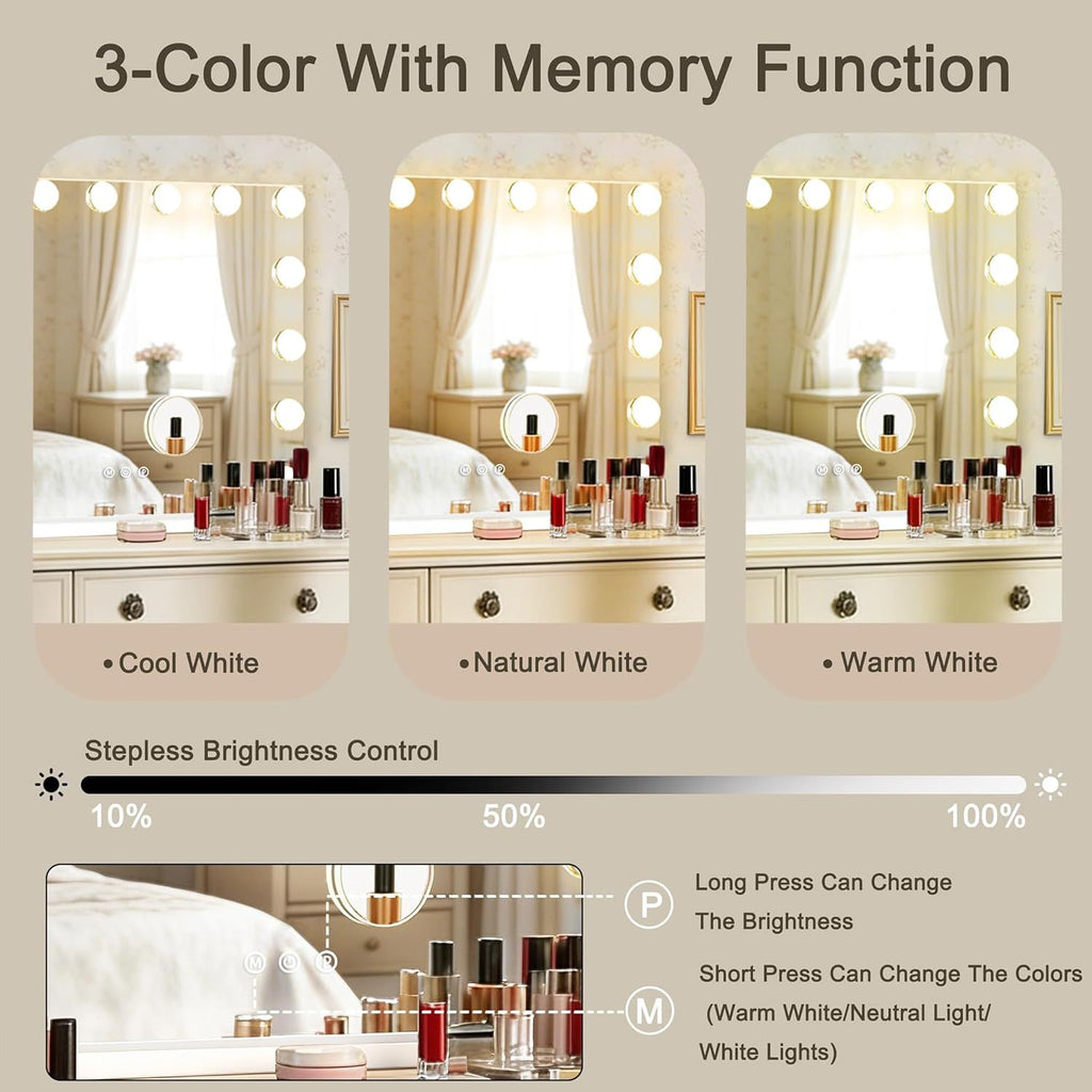 LED Makeup Mirror with Light