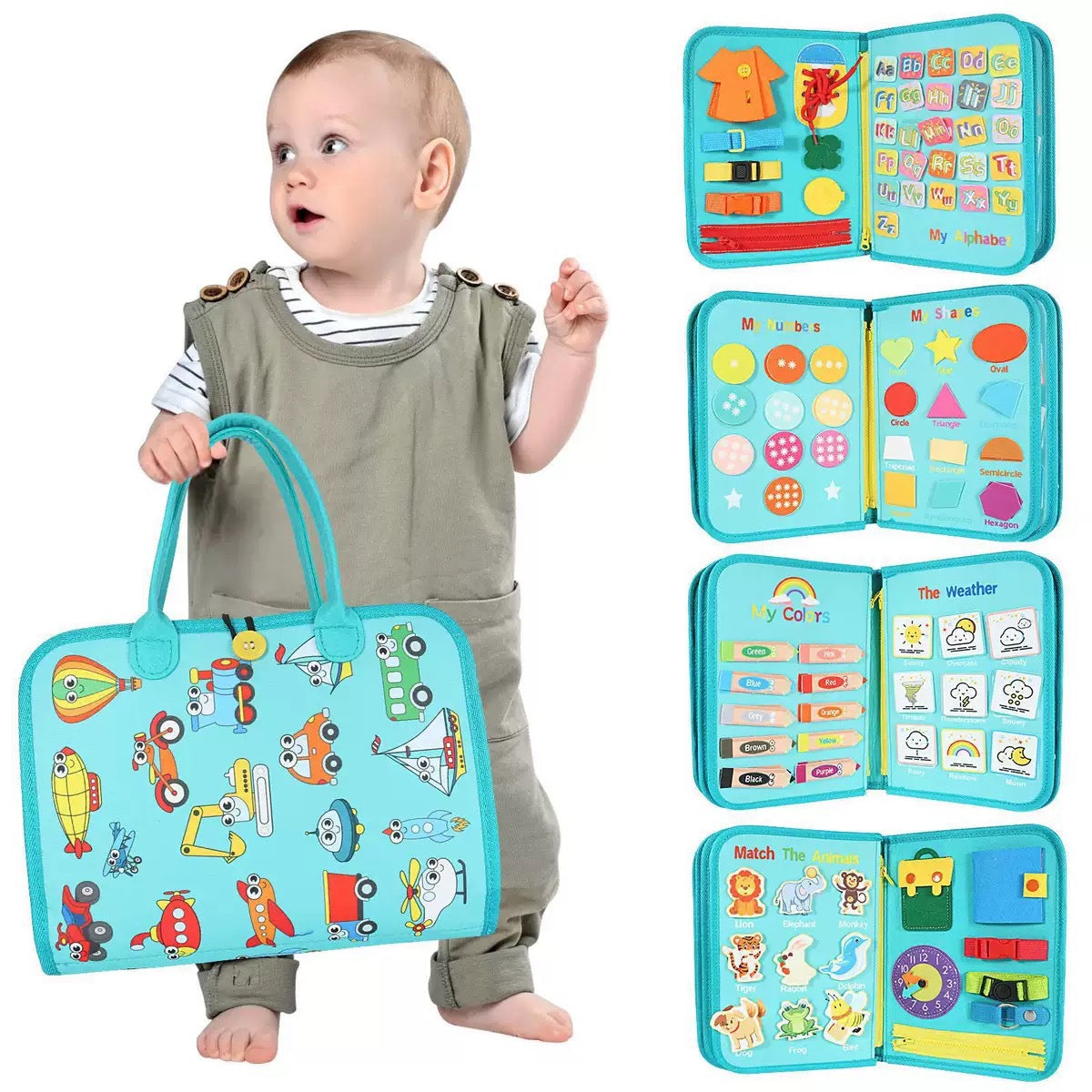 Educational Felt Busy Board for Kids