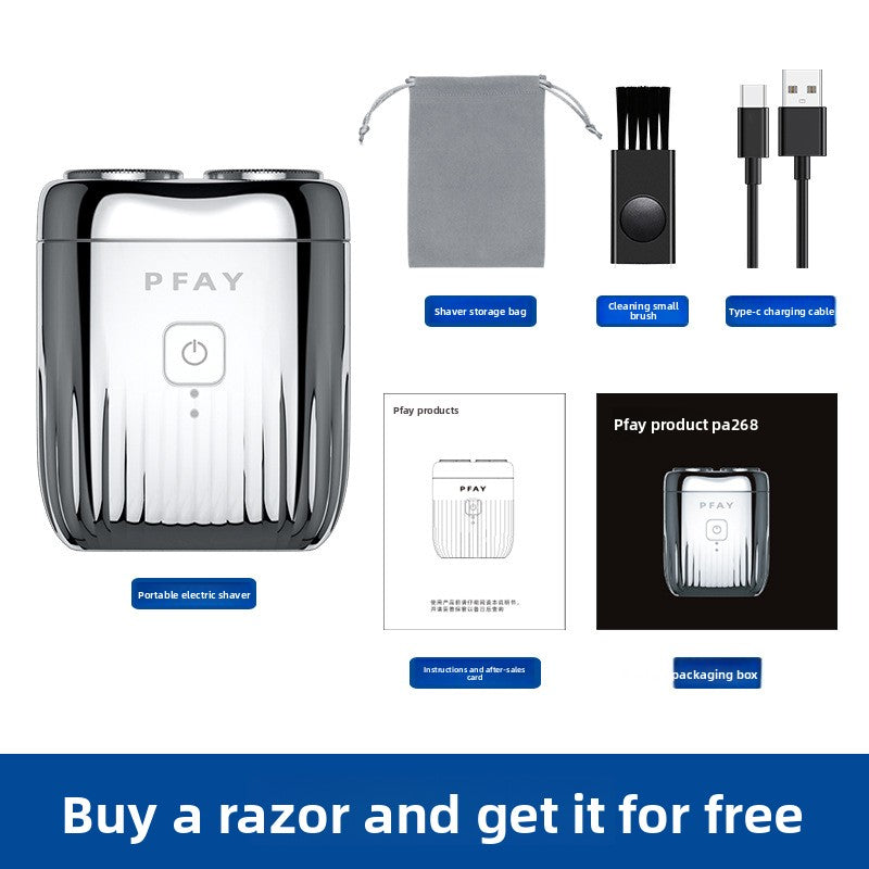 Double Head Mini Electric Shaver for Men