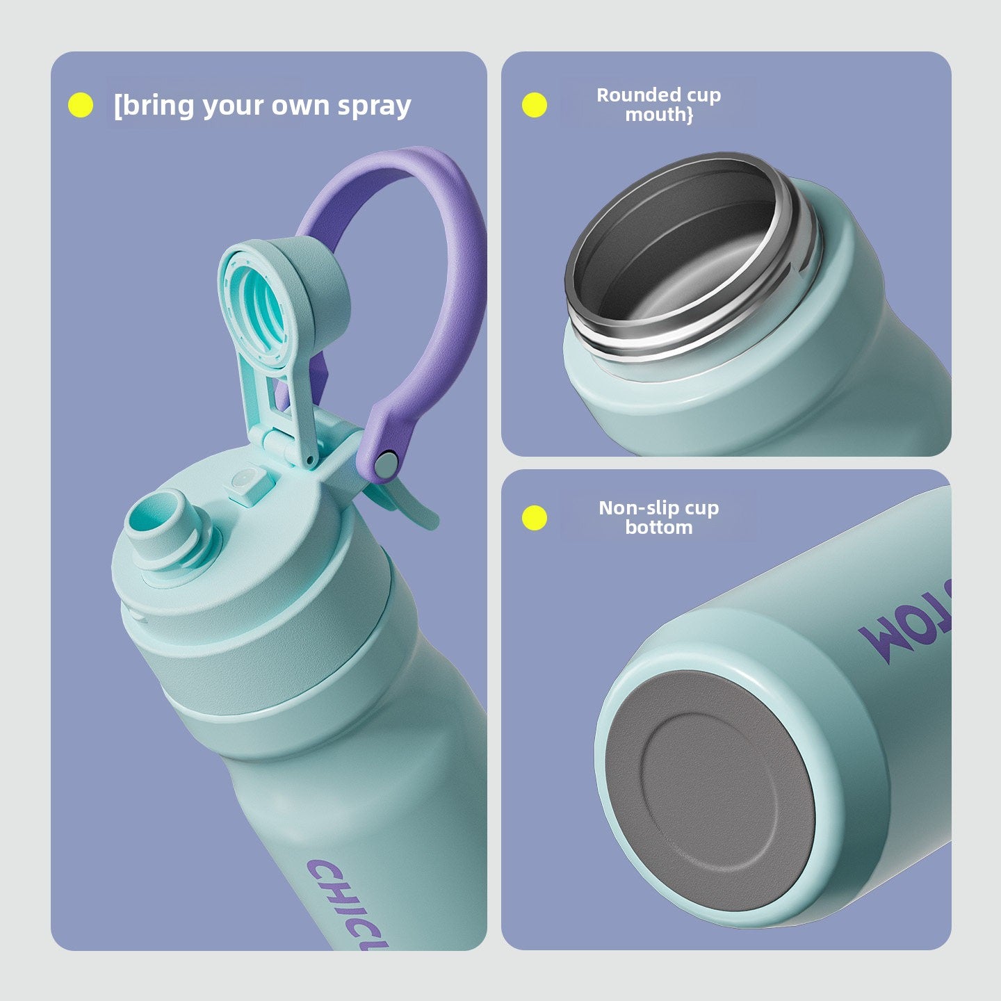 Spray Insulated Straw Cup for Kids