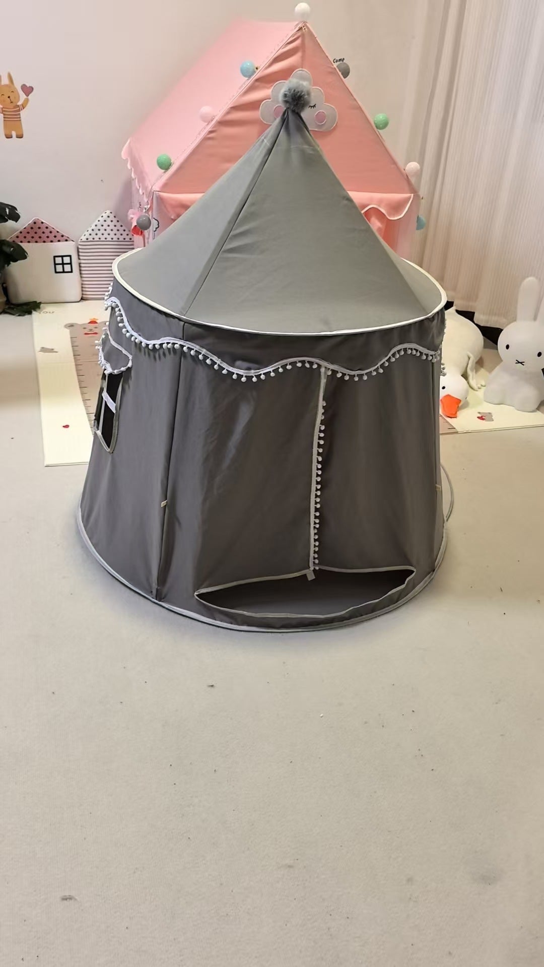 Childrens Fabric Play Tent Indoor Playhouse for Boys Girls